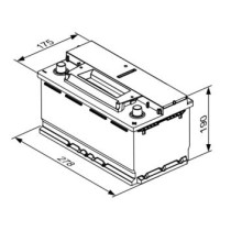 Batteria auto Bosch S4E08 EFB Start & Stop 12V 70Ah 760 +DX 0092S4E081