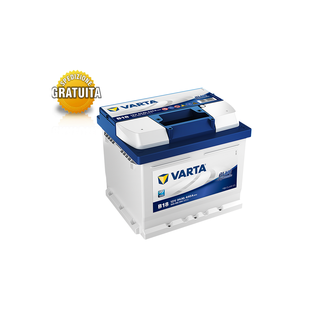 Batteria auto Varta Blue Dynamic B18 12V 44Ah 440A 544402044 B13