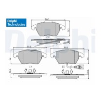 Pastiglie freno anteriore AUDI A1 A2 A3 1.6 TDI 2.0 TDI SEAT ALTEA SKODA