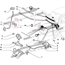 Gancio asta cofano anteriore FIAT Doblo Cargo 1.2 16V-1.3 JTD 16V