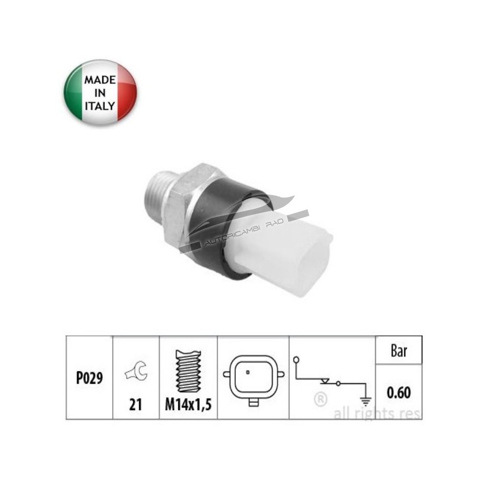 Bulbo pressione olio MERCEDES Classe A-B-C 180 NISSAN Qashqai 1.5 dCi