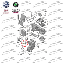 Attuatore Climatizzatore miscelatore AUDI A3 1.4 TFSI-30 g-tron Golf