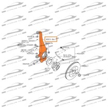 Fusello anteriore destro NISSAN NP300 Navara D40 2.5 dCi 4WD Pick-up 2.5