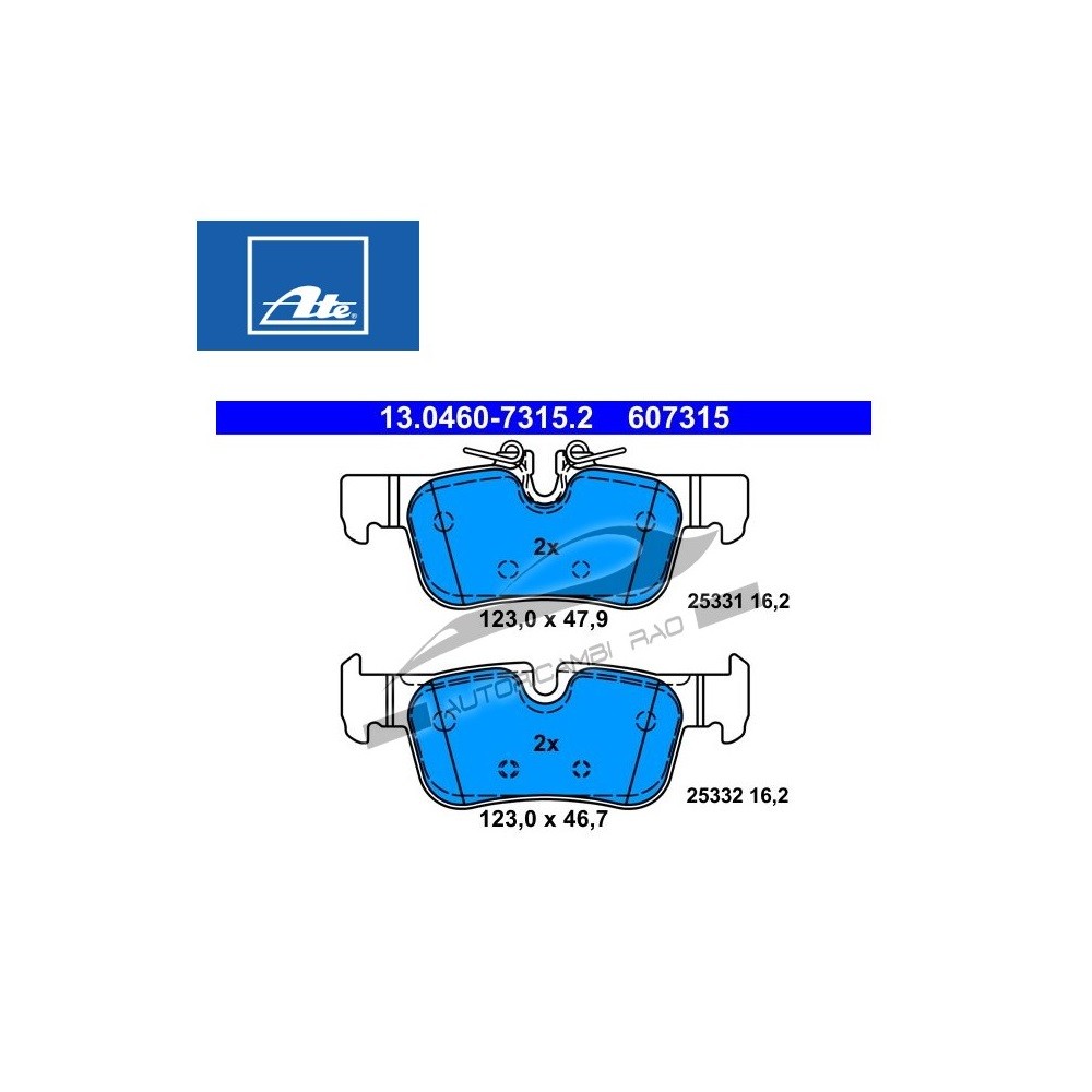 Kit pastiglie freni posteriori BMW 1 F40 118 d-X1 F48 xDrive 18 d MINI