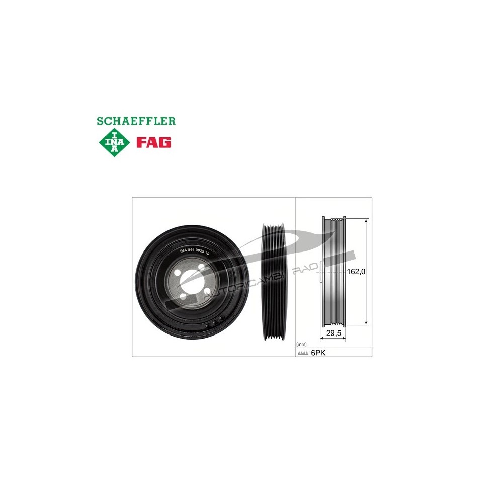 Puleggia albero motore ALFA ROMEO MITO 1.3 MultiJet FIAT 500X 1.3 EVO