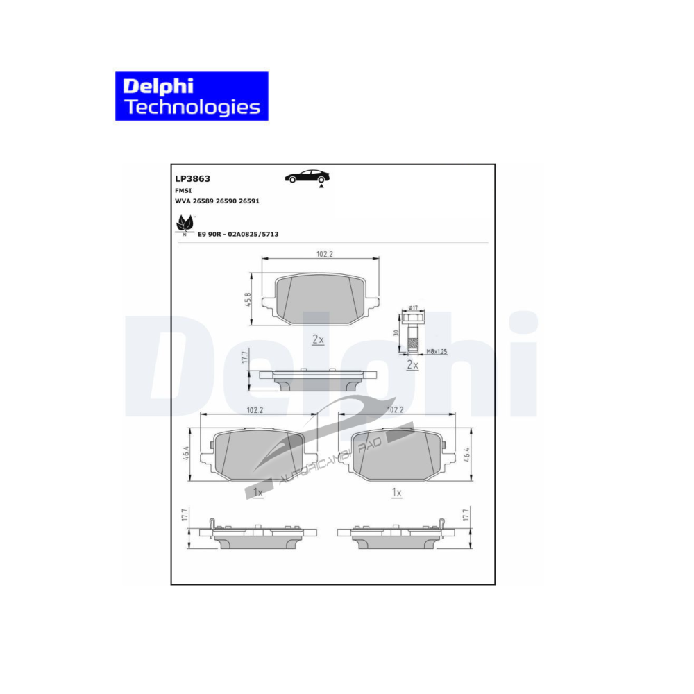 Kit pastiglie freno posteriore NISSAN Qashqai III (J12) 1.3 DIG-T VC-T Kit pastiglie freno posteriore NISSAN Qashqai III (J12) 1.3 DIG-T VC-T