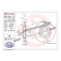 Disco freno anteriore ALFA GIULIETTA 1.4 BiFuel-1.6 JTDM FIAT 500X 2.0