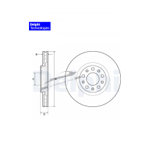 Disco freno anteriore ALFA ROMEO Tonale 1.5 Mild Hybrid FIAT 500X 2.0