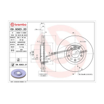 Disco freno anteriore ALFA ROMEO Tonale 1.5 Mild Hybrid FIAT 500X 2.0
