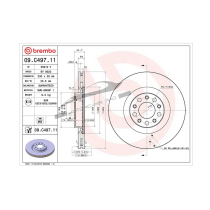 Disco freno anteriore ALFA ROMEO GIULIA 2.0 Q4-GIULIA 2.2 D Q4-Stelvio