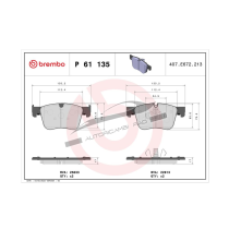 Pastiglie freni anteriore CITROËN Berlingo 1.5-C5 Aircross 1.6 Hybrid