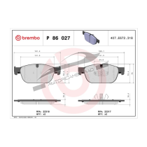 Kit pastiglie freni VOLVO C40 Coupe-EX40 I EV-S60 T6 Twin Engine-XC90