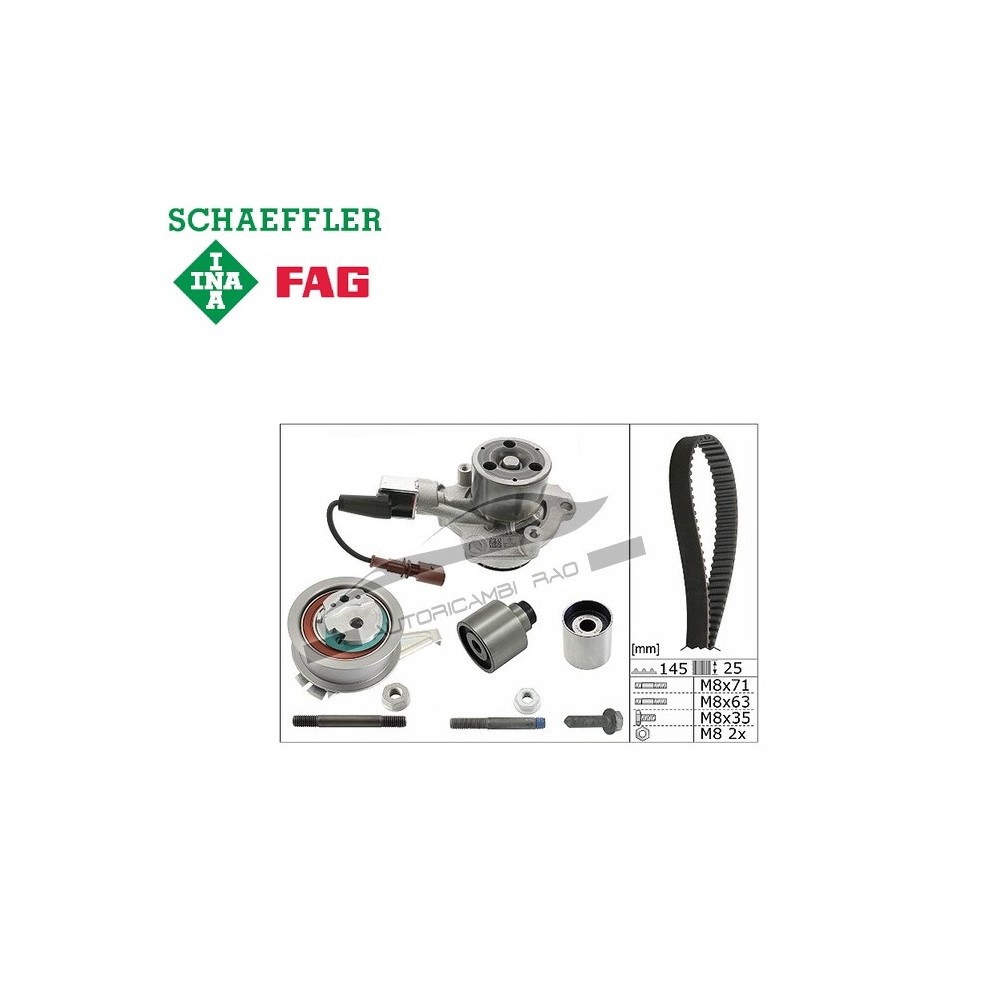 Kit distribuzione con pompa AUDI A1 1.6 TDI A3 2.0 TDI AUDI Q3 2.0 TDI