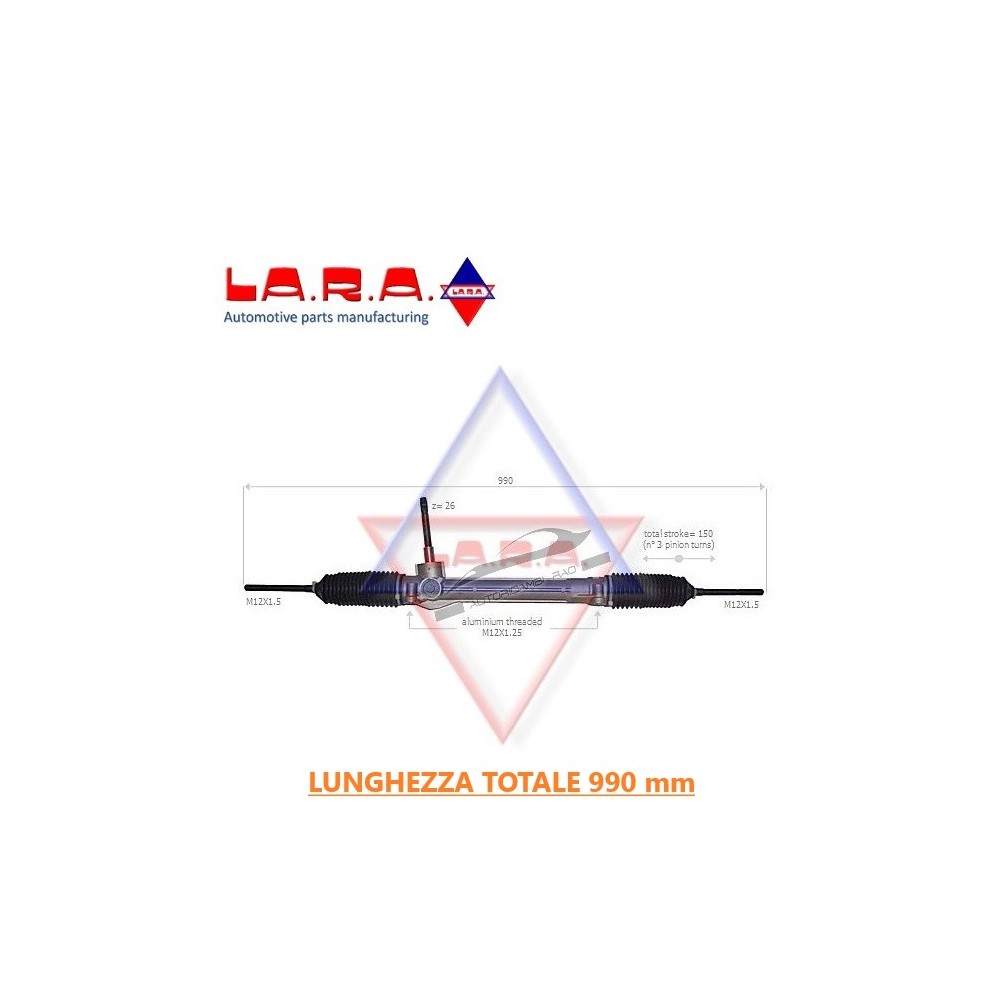 Scatola sterzo FIAT PANDA 1.1-1.2 LPG-1.3 D Multijet 51876158 190050 Scatola sterzo FIAT PANDA 1.1-1.2 LPG-1.3 D Multijet 51876158 190050