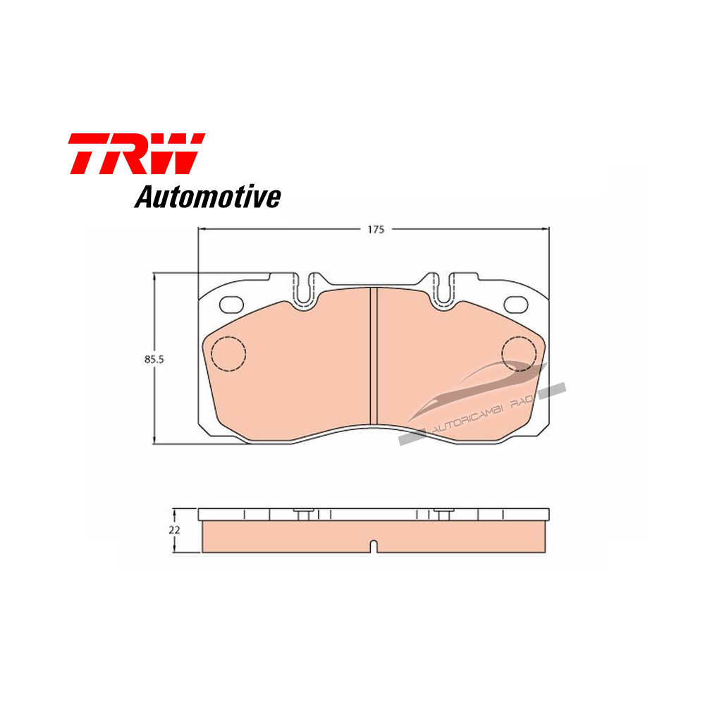 Pastiglie freno anteriore IVECO Daily 40C15-50C15-60C15-60C17 Daily VI