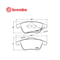 Pasticche freno anteriore FORD GALAXY MONDEO S-MAX VOLVO S60 S80 V60