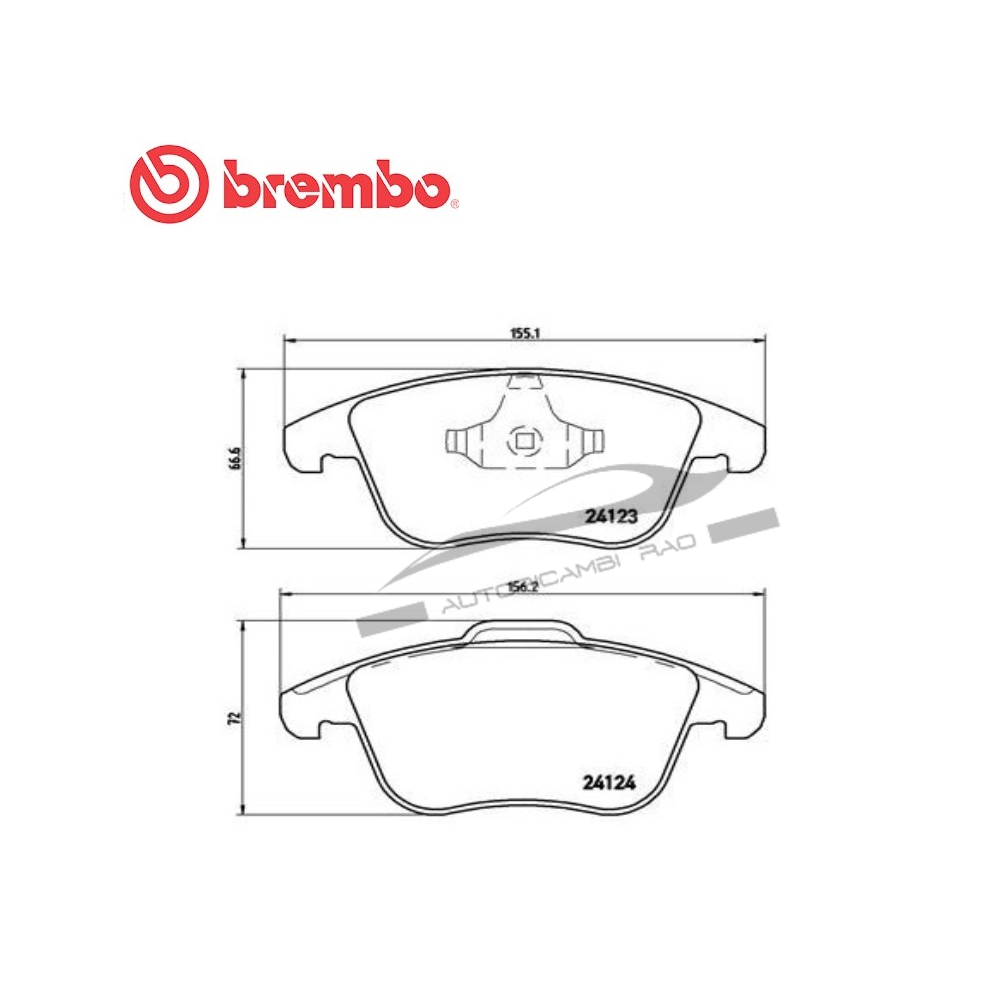 Pasticche freno anteriore FORD GALAXY MONDEO S-MAX VOLVO S60 S80 V60