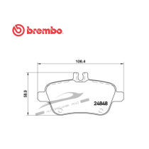 Pastiglie freno MERCEDES CLASSE A-B-CLA-SLK-SLC-GLA INFINITI Q30-QX30