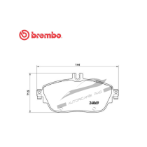 Pastiglie freno anteriore MERCEDES CLA 180 CDI  200 CDI Classe A 220 CDI