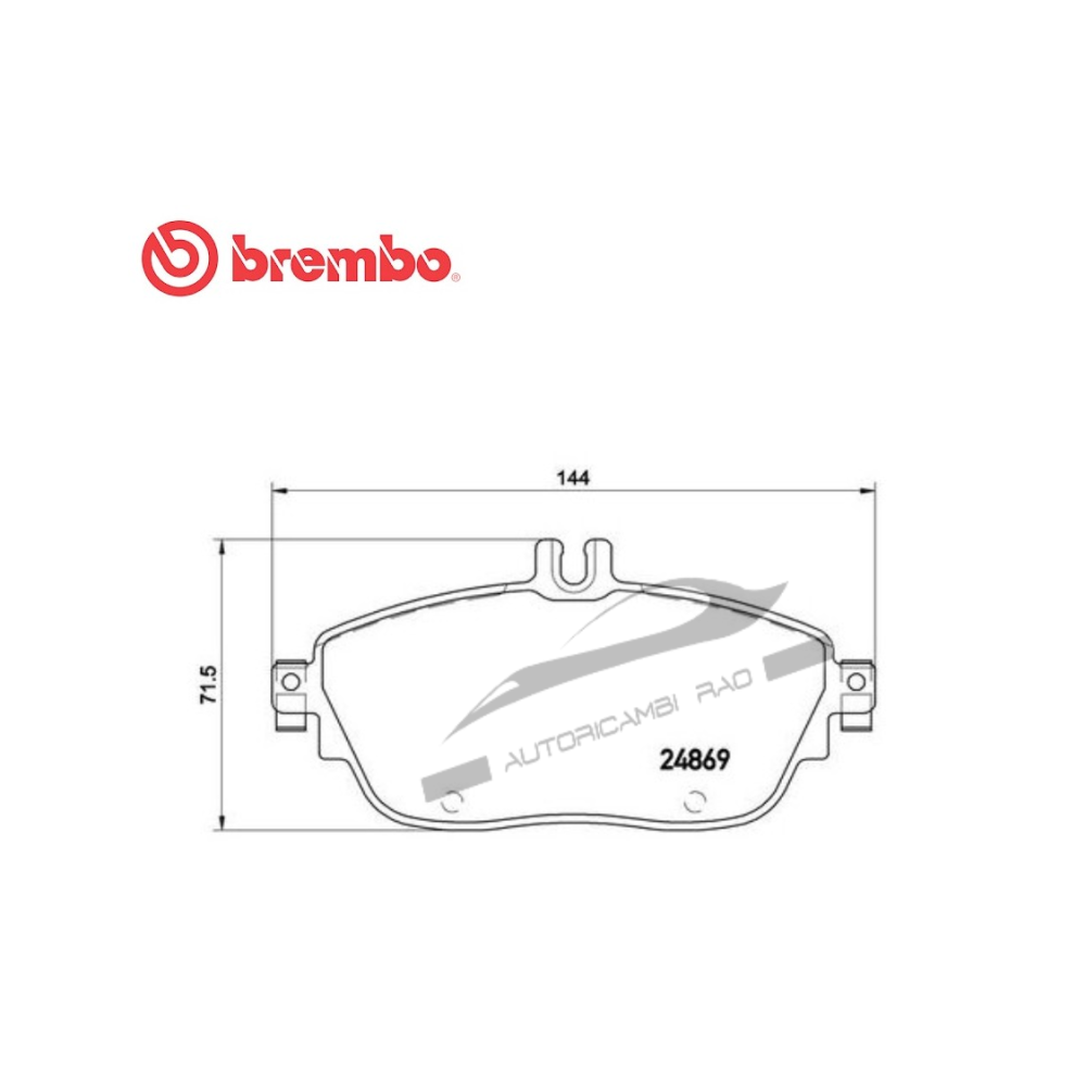 Pastiglie freno anteriore MERCEDES CLA 180 CDI  200 CDI Classe A 220 CDI