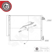 Condensatore climatizzatore RENAULT Captur-Clio 0.9 TCe-1.2 TCe-1.3 TCe