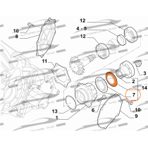 Paraolio differenziale FIAT PANDA 169 1.2 4x4-1.3 JTD Multijet 4x4