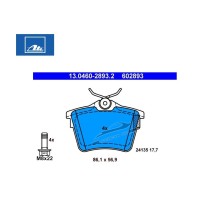 Pastiglie freno posteriore CITROEN C5 1.8 16V 2.0 16V 1.6 HDi 2.0 HDi