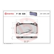 Kit pastiglie freni anteriori Model 3 (5YJ3) EV AWD 800824000B LP5033EV
