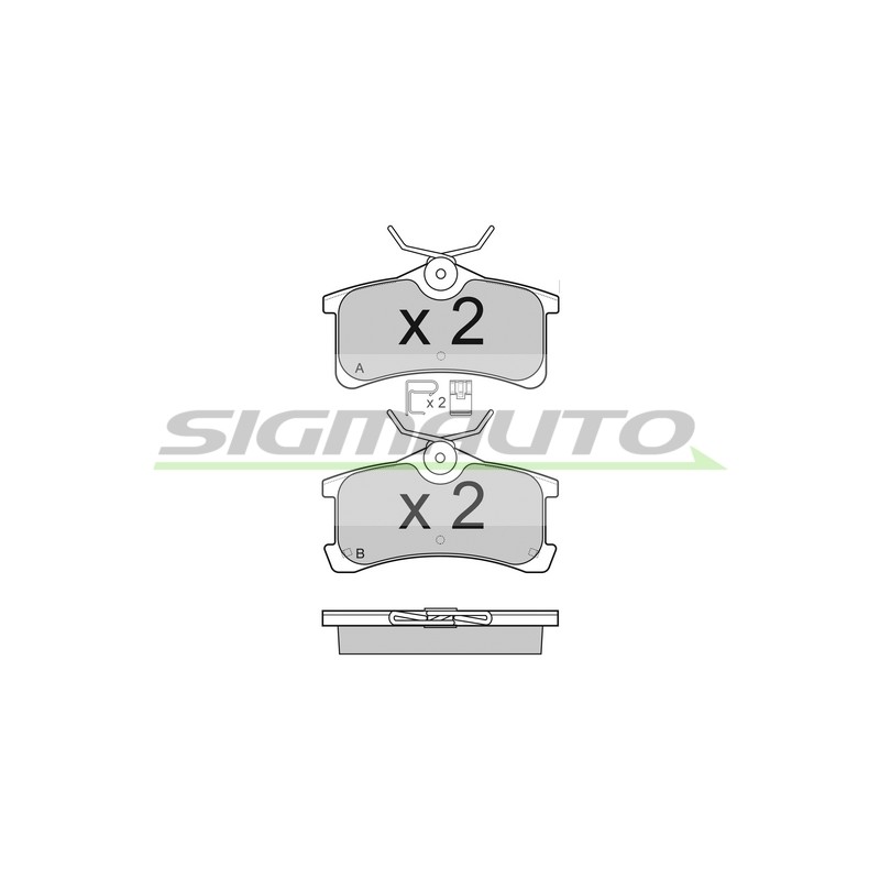Pastiglie freno posteriore TOYOTA AVENSIS 1.6 1.8 2.0 VVT-i 2.0 D-4D