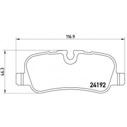 Pastiglie freno posteriore LAND ROVER DISCOVERY 4.0 V6 2.7 TD 3.0 TD