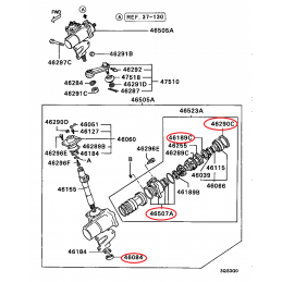 Kit revisione scatola guida MITSUBISHI L200 2500 2400 DAL 1986 AL 2001