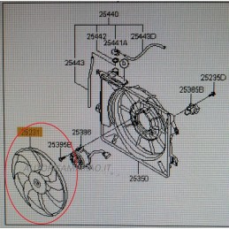 Ventola radiatore HYUNDAI ACCENT IV 1.4-1.6 CVVT VELOSTER 1.6