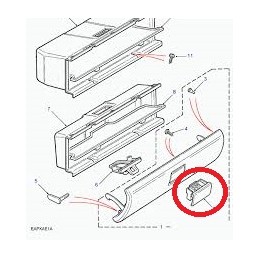 Maniglia cassetto portaoggetti Land Rover Freelander FNC100130KML