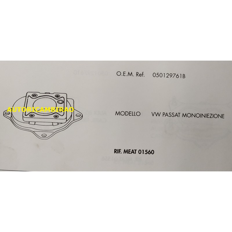 Supporto distanziale elastico carburatore VOLKSWAGEN MONOINIEZIONE