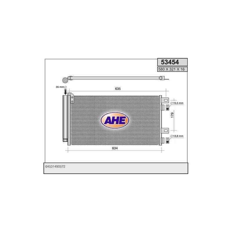 Condensatore Climatizzatore MINI R50-R52-R53