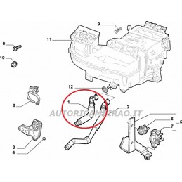 Tubo acqua riscaldamento FIAT MULTIPLA BENZINA METANO TUTTI I TIPI