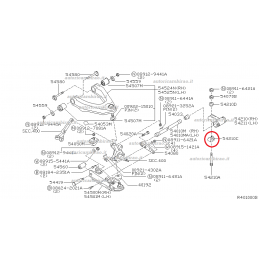 Rondella distanziale bullone barra torsione NISSAN KING NAVARA TERRANO