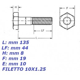 Bullone assale posteriore FIAT BRAVO II-STILO LANCIA DELTA 51795351