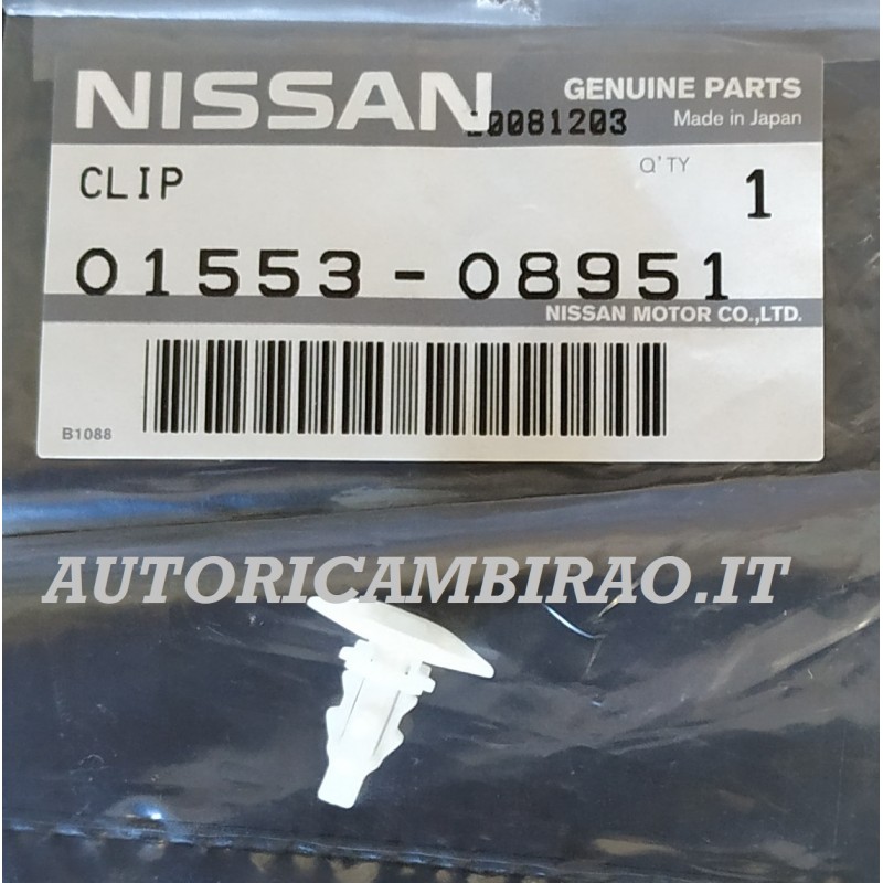 Clip fissaggio guarnizioni portiera per veicoli NISSAN 0155308951