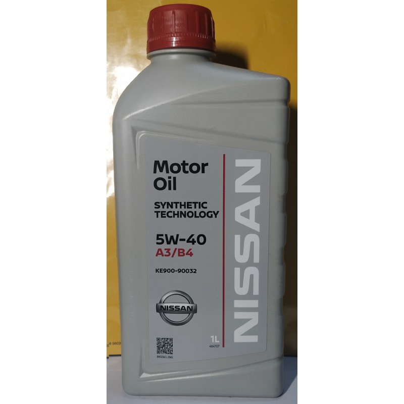 Olio motore NISSAN KE90090032 FULLY SYNTHETIC 5W40 A3/B4