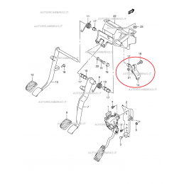 Leva pedale frizione SUZUKI JIMNY DIESEL 1.5 DDiS 4WD-1.5 DDiS 4x4
