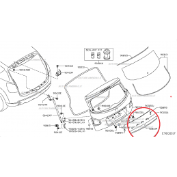 Maniglione Portellone Posteriore NISSAN QASHQAI 90812JD00H 65080416177