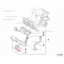 Molla blocca iniettore FIAT DOBLO FIORINO PANDA GRANDE PUNTO QUBO