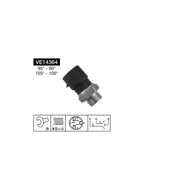 Termocontatto bulbo Ventola radiatore OPEL ASTRA-CALIBRA-KADETT-OMEGA