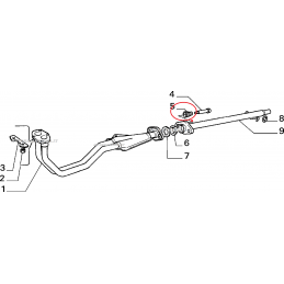 Molla tubo collettore scarico marmitta FIAT DUNA FIORINO PANDA UNO