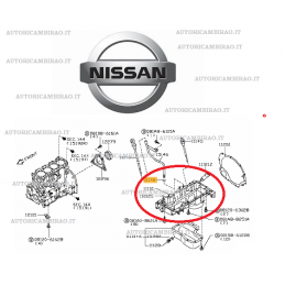 Coppa olio motore in alluminio NISSAN CABSTAR F24M (EL) 11110MB40B