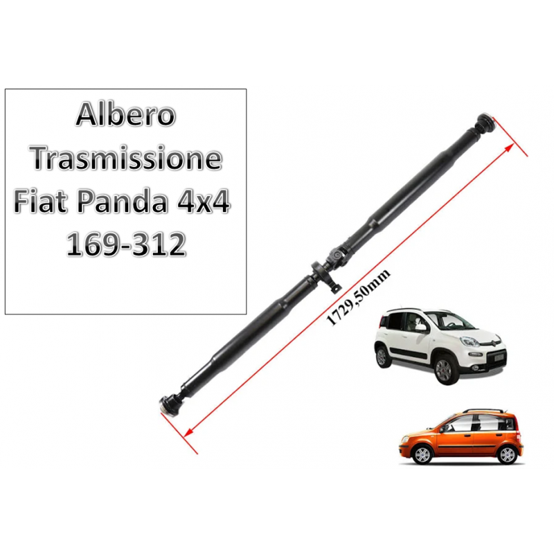 Albero Trasmissione cardanico FIAT PANDA 0.9 4x4 1.2 4x4 1.3 MJ 4x4