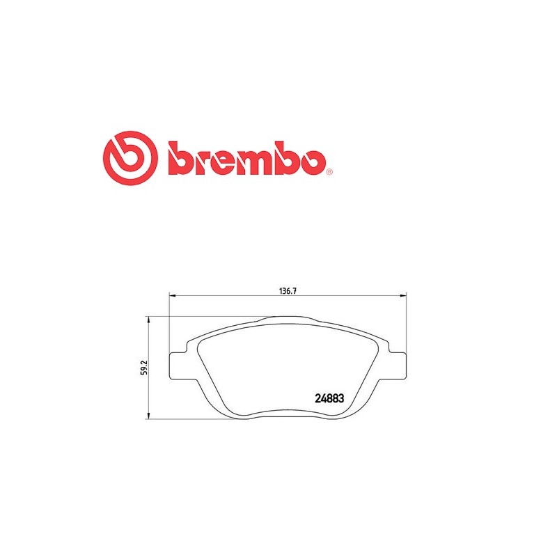 Pastiglie freno anteriore CITROËN C3 C4 OPEL CORSA F MOKKA CROSSLAND