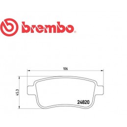 Pastiglie freno posteriore RENAULT CLIO IV 1.6 RS LAGUNA 2.0 16V 2.0