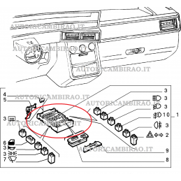 Centralina scatola portafusibili FIAT TEMPRA TIPO 1.1-1.4-1.6-1.8-2.0